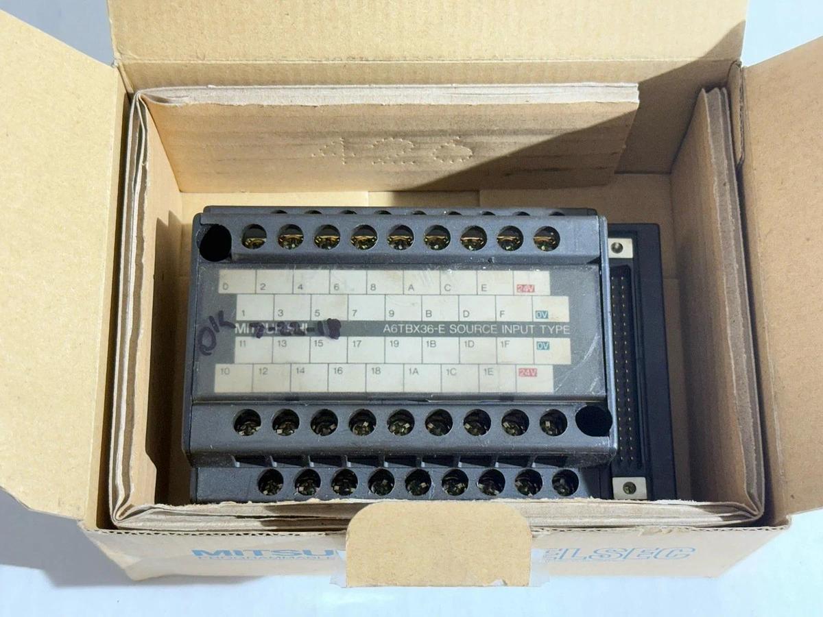 Used Mitsubishi Electric A6TBX36E A6TBX36-E Terminal Board Block