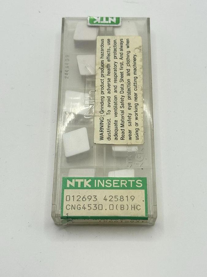 Used NTK Turning Inserts white Ceramic HC1CNGN453-ENC (5661293)