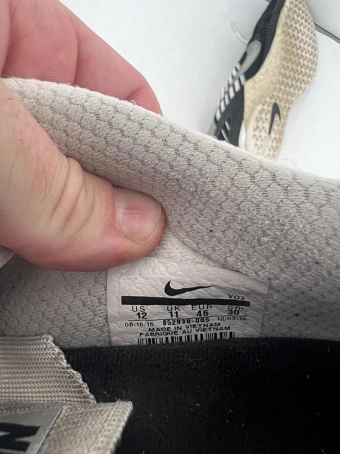 Used Size 12 - Nike Metcon DSX Flyknit Black And White - GREAT TRAINING SHOES