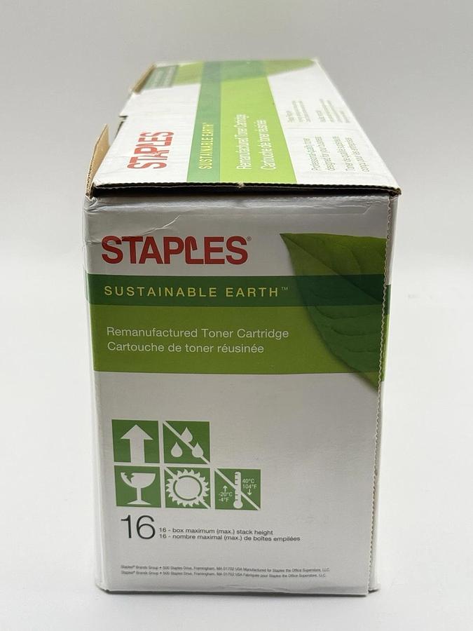 Used Staples Sustainable Earth SEB2025BR Laser Toner Cartridge 885941 Black HP CC530A
