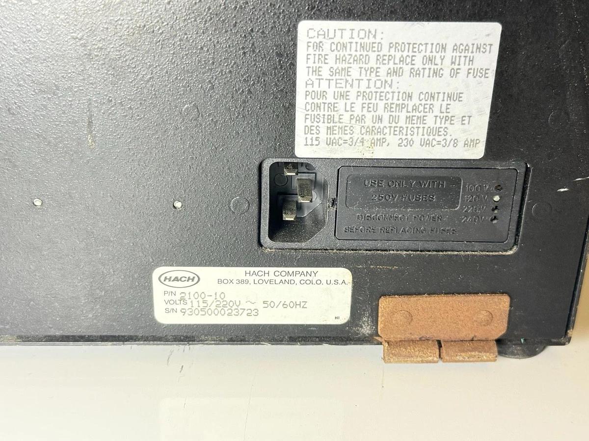 Used Hach Company Laboratory Turbidimeter Model: 2100A