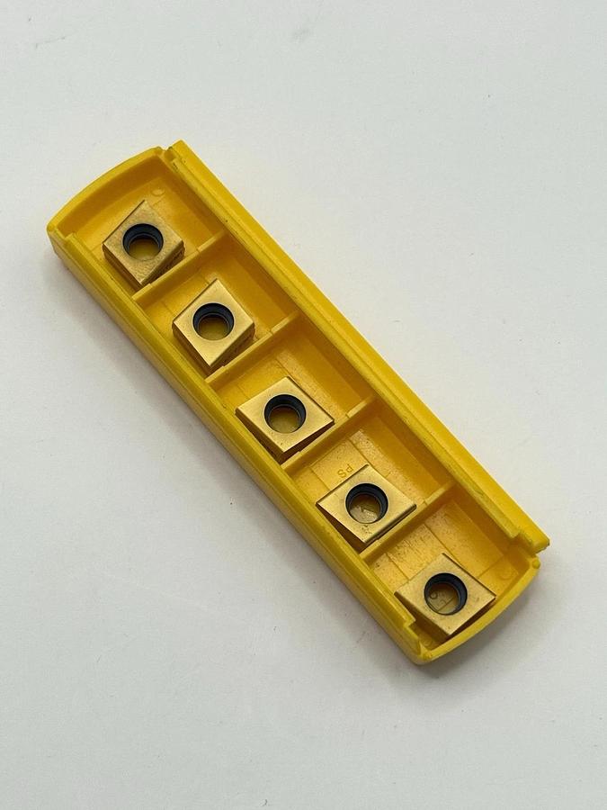 Used 5pcs KENNAMETAL CNHU1005R08 KC725M Carbide Milling Insert – 0.8 mm Radius