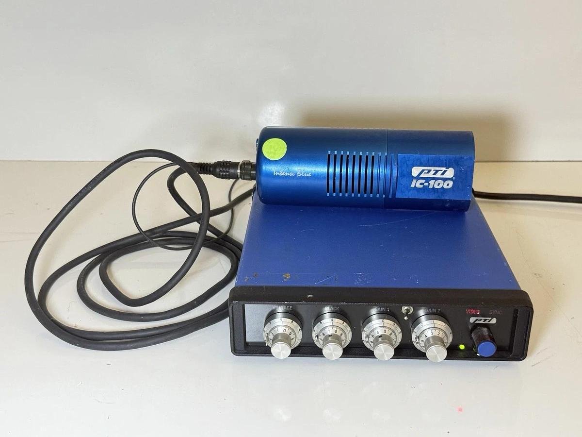 Used PTI Photon Technology Int. IC-100 Microscope Camera Intense Blue w/ Controller