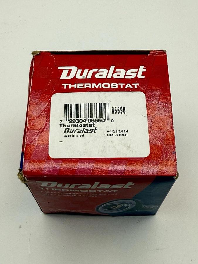 Used New Duralast Thermostat Standard Coolant Thermostat 65590