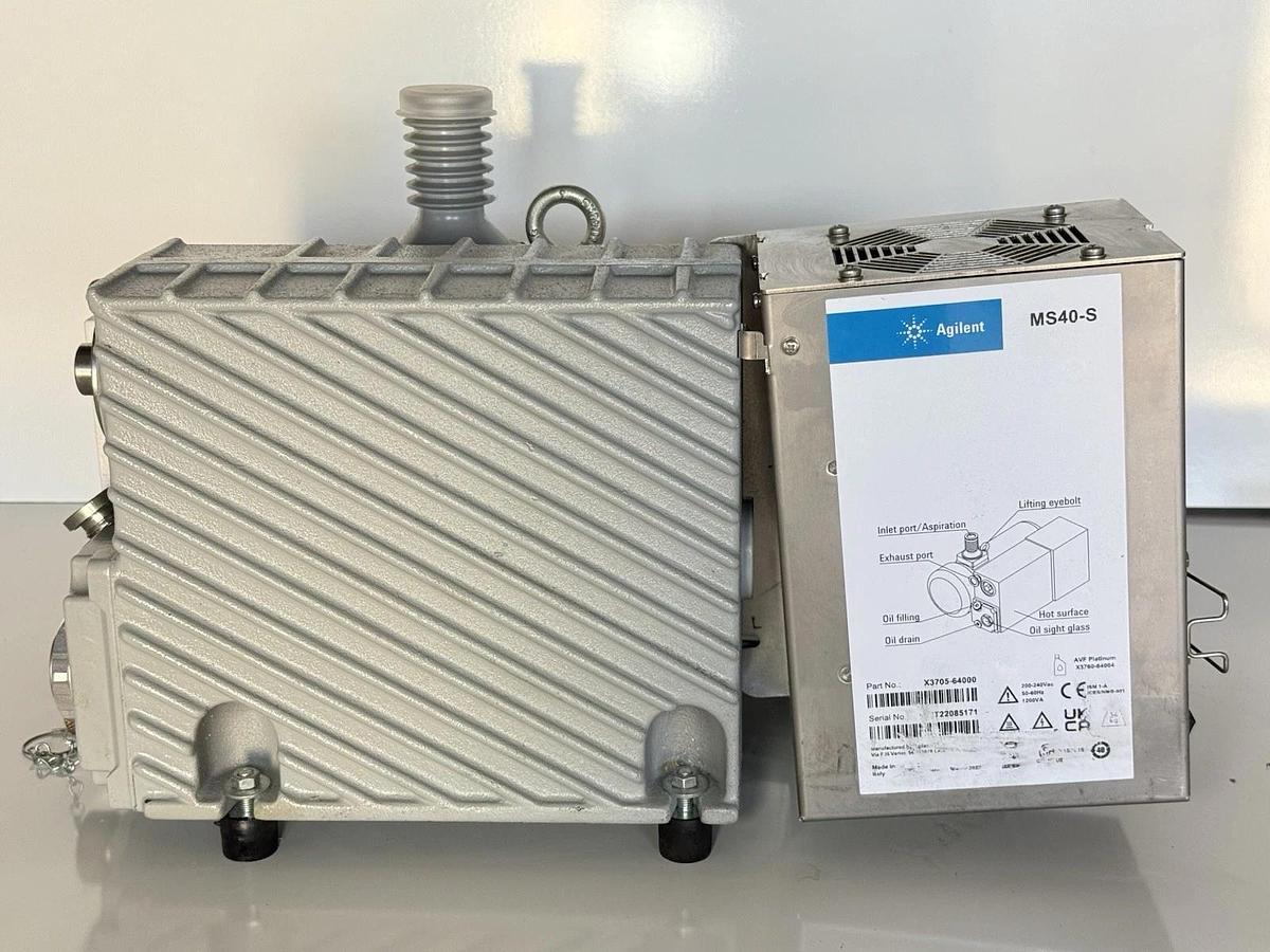 Used Agilent Technologies MS40-S Rotary Vane Pump X3705-64000
