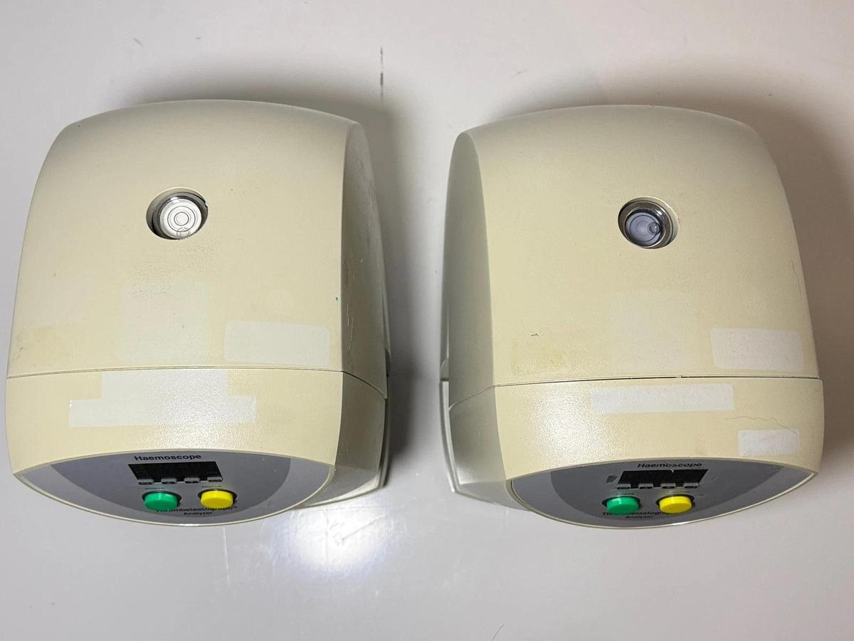 Used Lot 2 Haemoscope Haemo Scope TEG 5000 Thrombelastograph Hemostasis Analyzer
