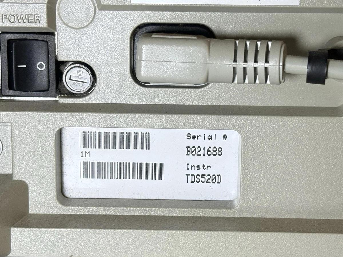 Used Tektronix TDS 520D 500 MHZ Two Channel Digital Oscilloscope