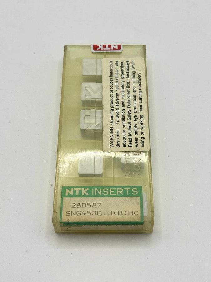 Used NTK Turning Inserts white Ceramic HC1SNGN453-ENC