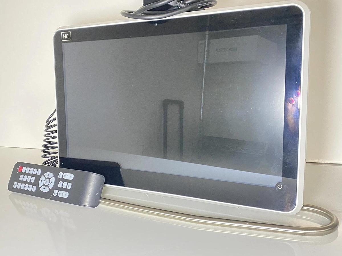 Used HCI Healthcare Facility TV 15.6” LCD Monitor BM15AP2 Remote+ DCI401MCS Converter