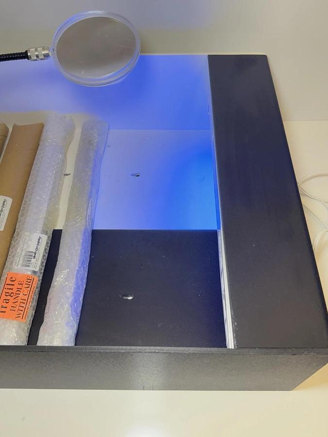 Used Health Care Logistics Workstation Countertop Light Box with Magnifying Glass