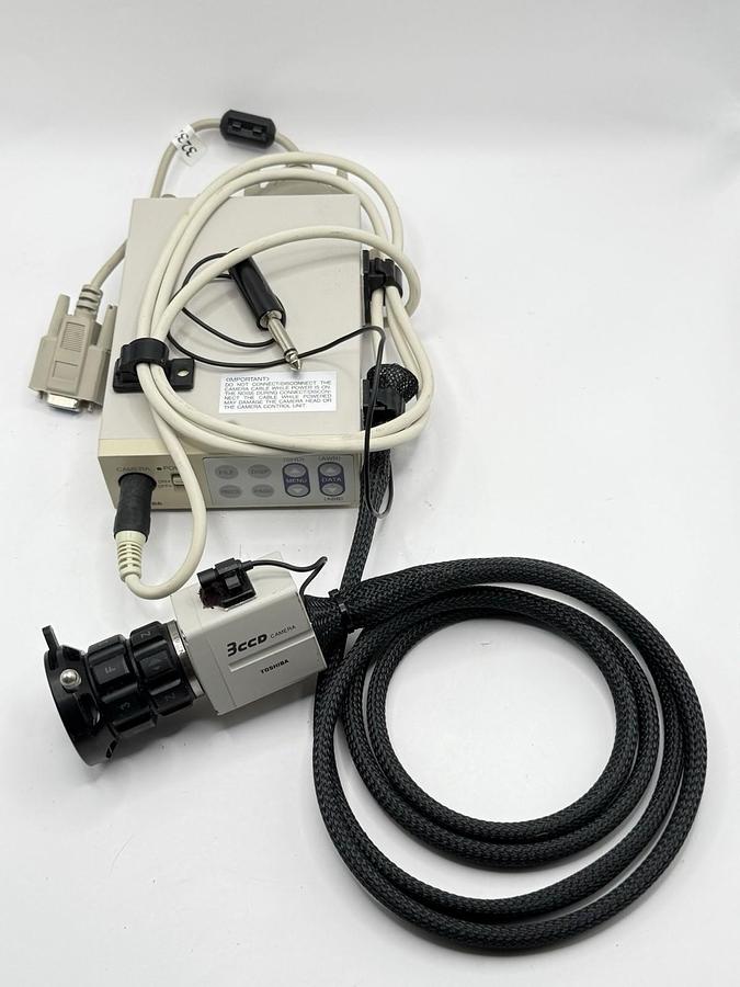 Used Toshiba IK-TU51CU Camera Control Unit and JK-TU52H 3-CCD Camera