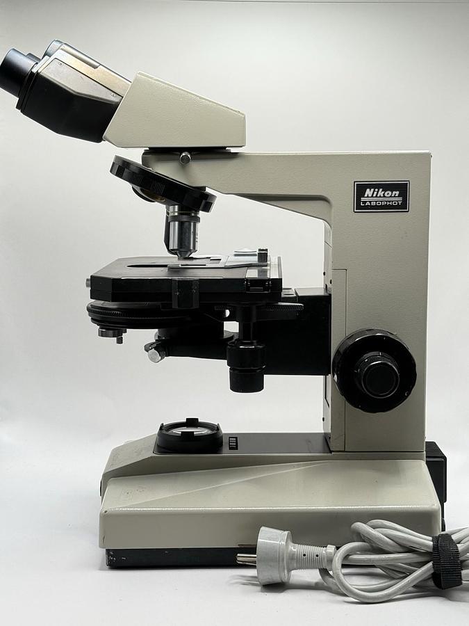 Used Nikon Labophot Laboratory Research Microscope w/ 2 Objectives