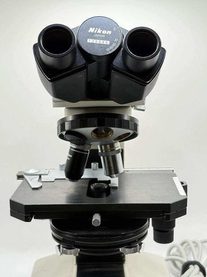 Used Nikon Labophot Laboratory Research Microscope w/ 2 Objectives