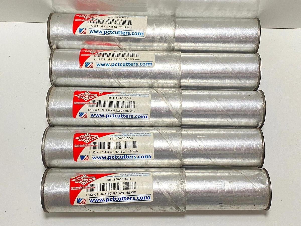 Used PCT Precision Cutting Tools - End Mill 85-1150-55153-5 2FL RH M2 W/N