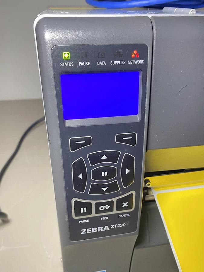 Used Zebra ZT230 Direct Thermal Monochrome Label Printer 783555034965