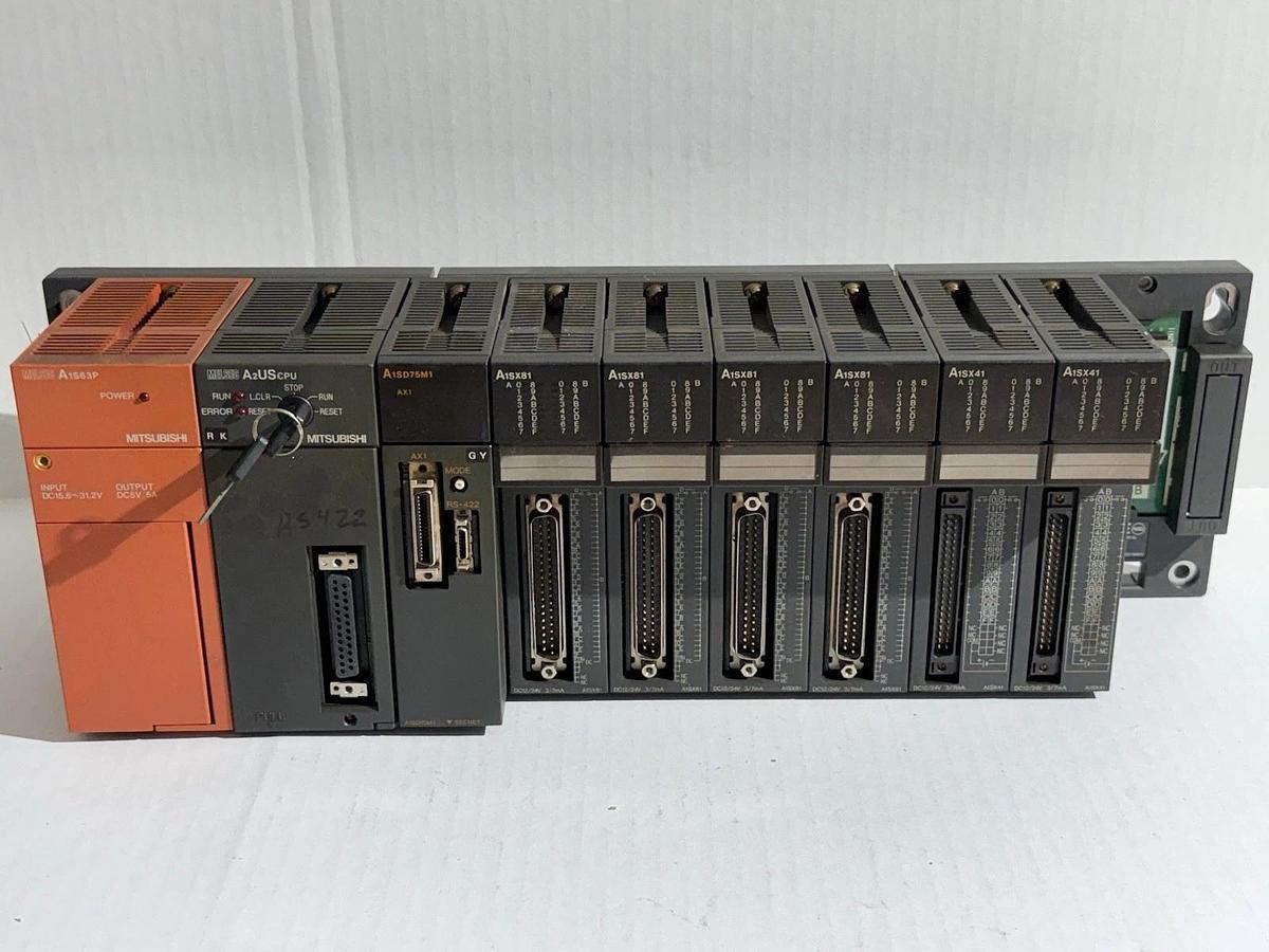 Used Mitsubishi PLC Modules A1S63P, A2UsCPU, A1SD75M1, A1SX81, A1SX41, A1S38B