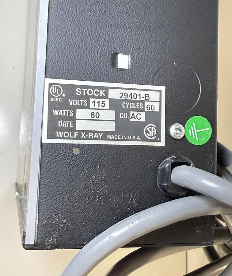 Used Wolf 29401-B Hospital Grade Single Panel Illuminator Light Box