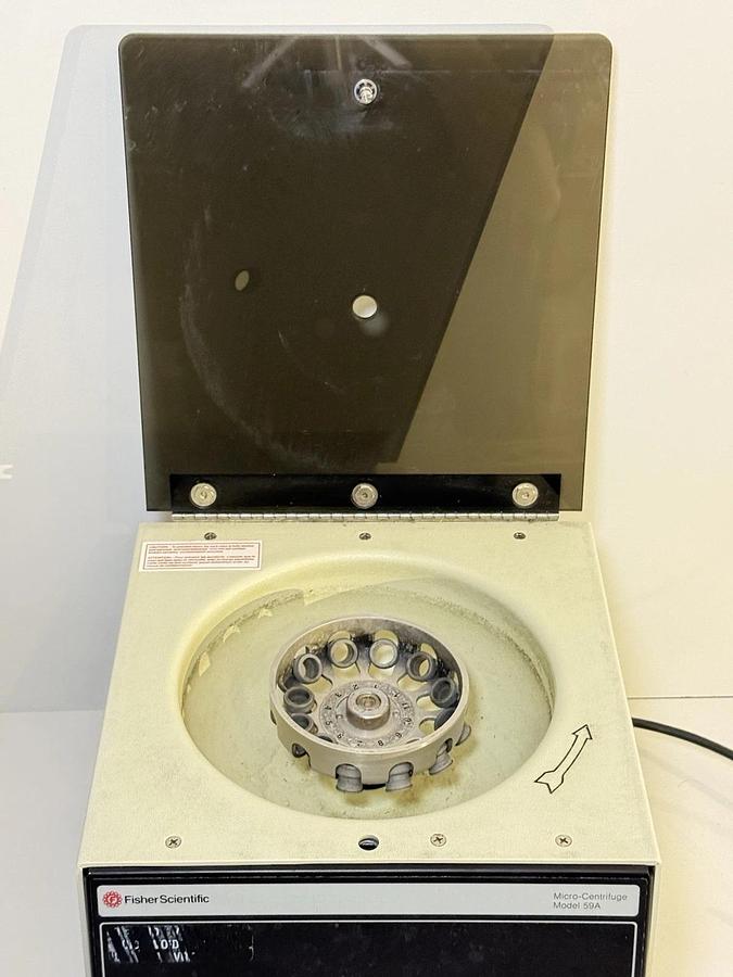 Used Fisher Scientific (CAT: 4-978-59A) Micro-Centrifuge Model 59A w/ Rotor