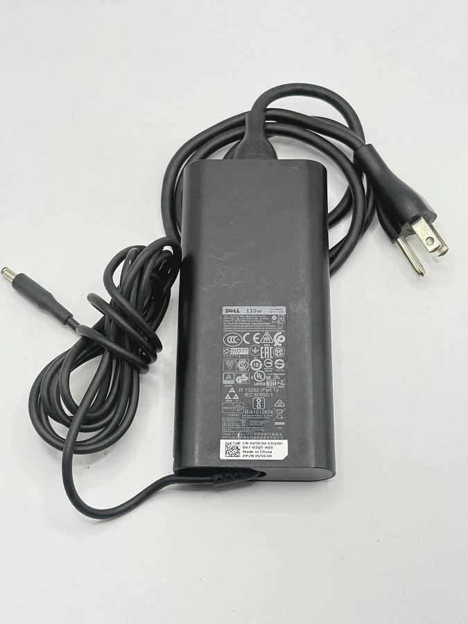 Used DELL 0V363H 130W Genuine Original AC Power Adapter Charger