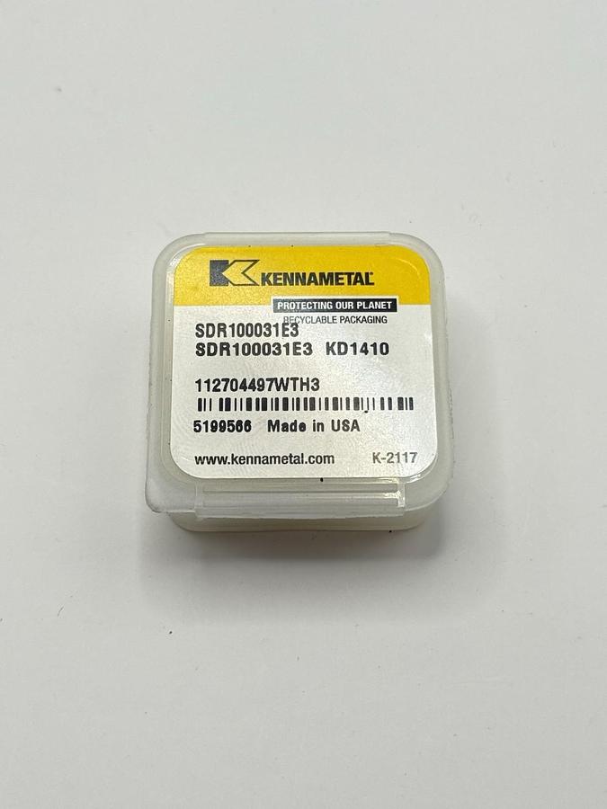 Used New 1pcs KENNAMETAL USA SDR100031E3 Carbide Milling Insert 5199566 KD1410