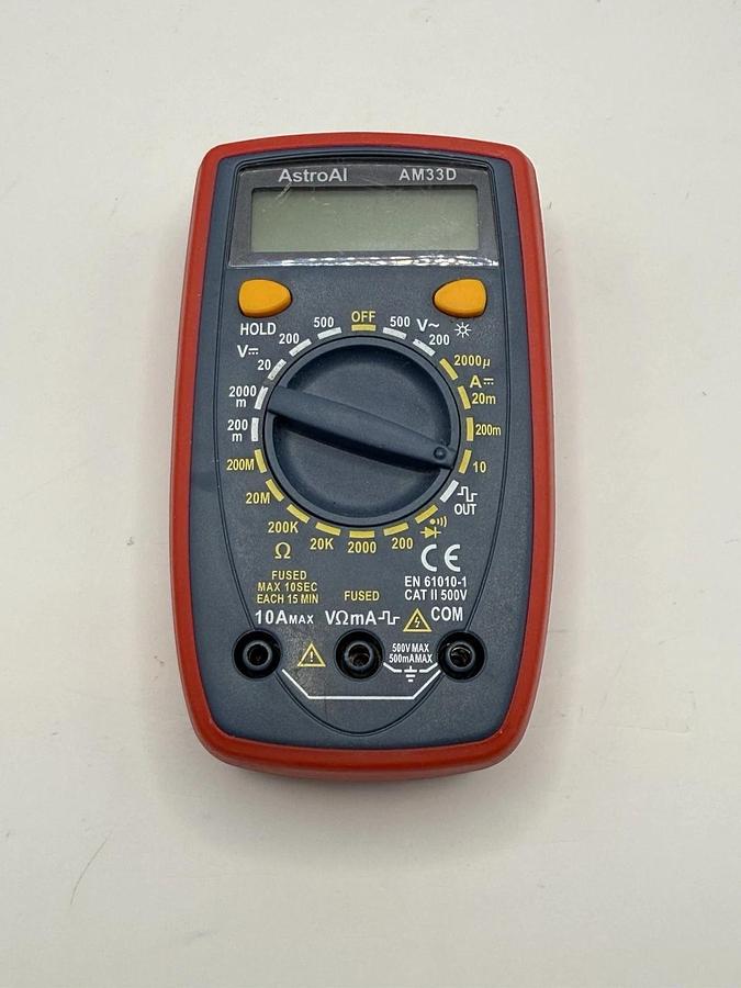 Used AstroAI Digital Multimeter TRMS 2000 Counts Volt Meter, AM33D