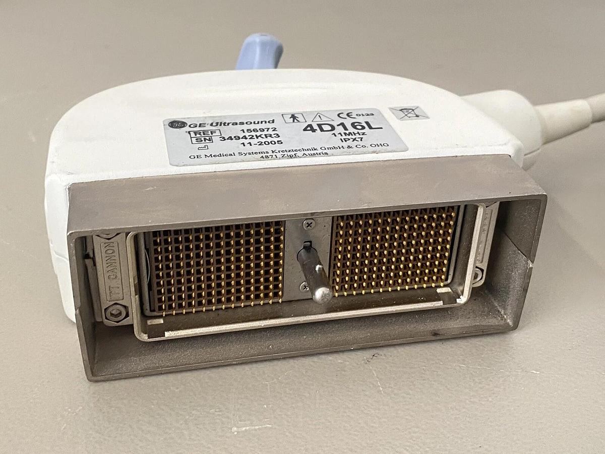 Used GE Ultrasound 4D16L Ultrasound Probe Transducer IPX7 156972