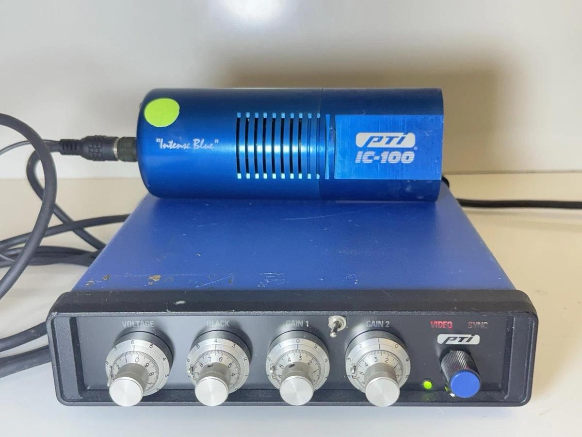 Used PTI Photon Technology Int. IC-100 Microscope Camera Intense Blue w/ Controller