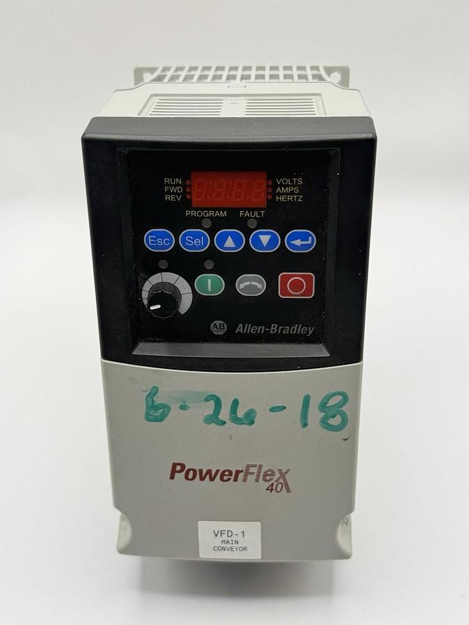 Used Allen-Bradley 22B-D4P0N104 PowerFlex 40 HP AC Drive
