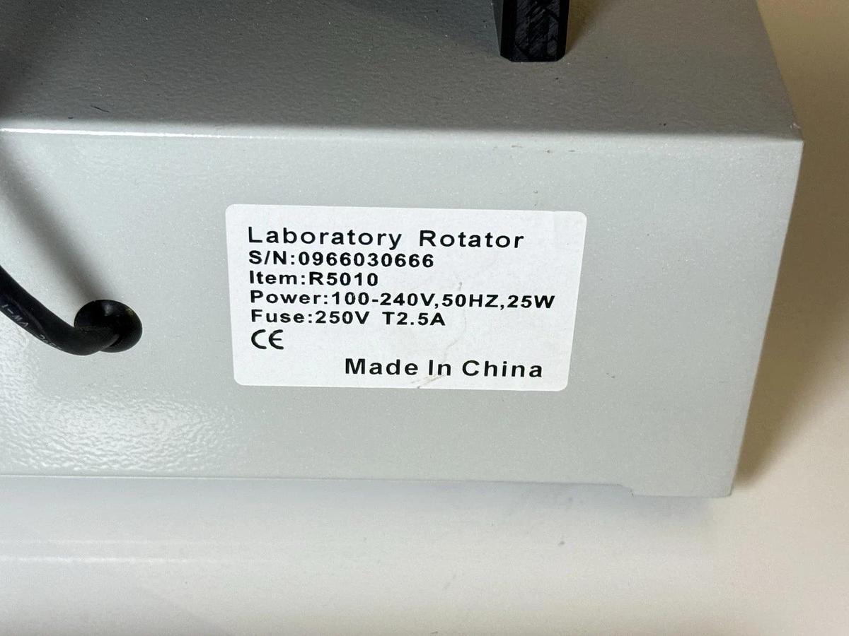 Used Benchmark Scientific R5010 Rotating Lab Tube Mixer w/ Power Supply & Plate