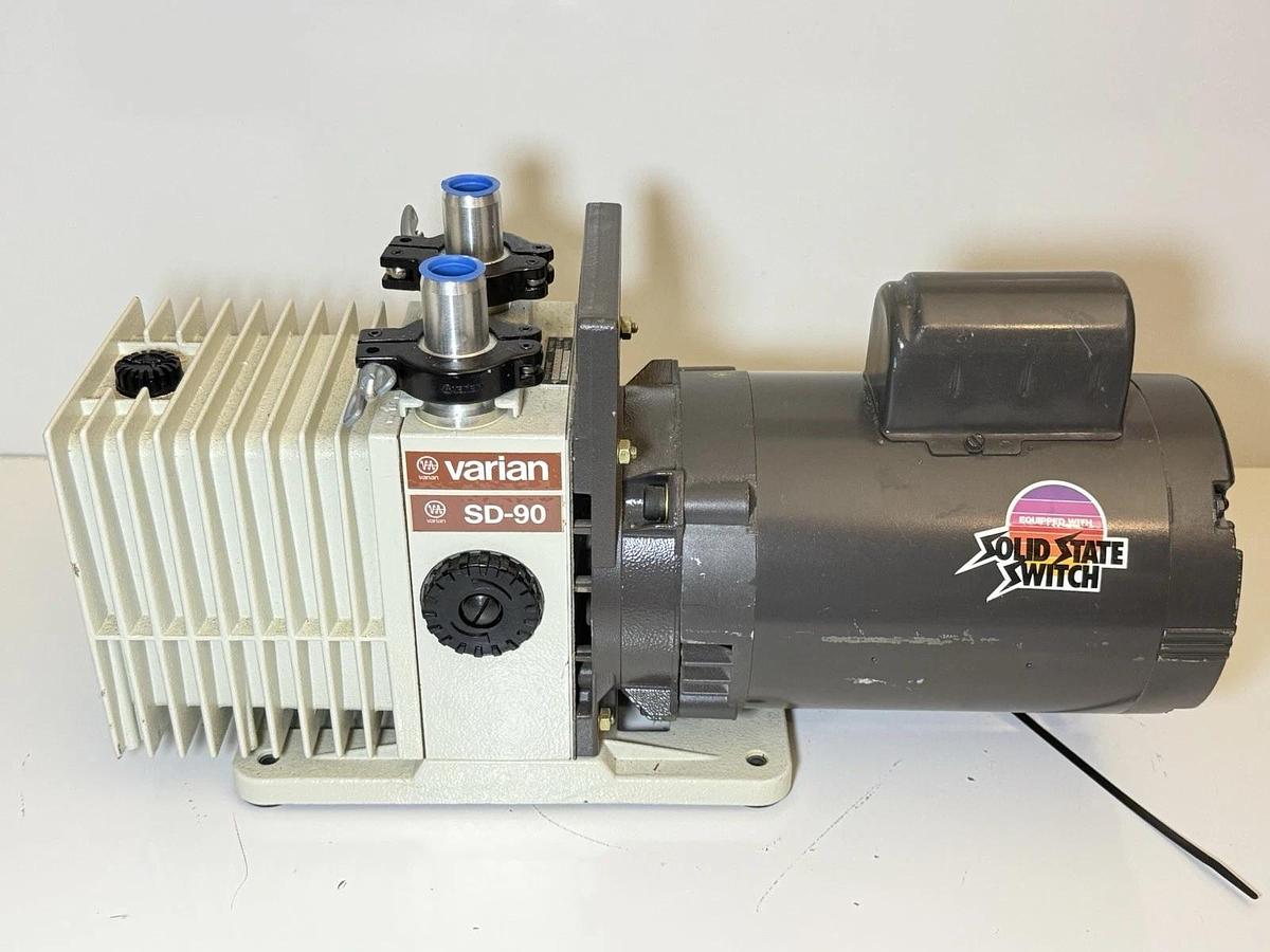 Used Varian SD-90 Dual Stage Rotary Vane Vacuum Pump