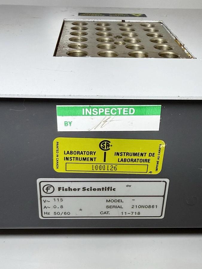 Used Fisher Scientific Dry Bath Incubator Cat# 11-718
