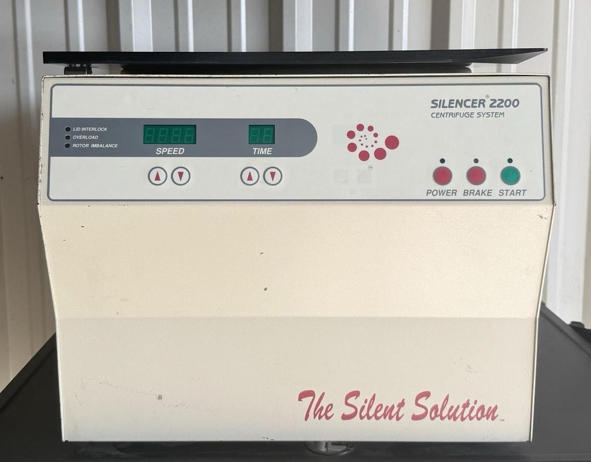 Used The Silent Solution Silencer 2200 Centrifuge System with Rotor