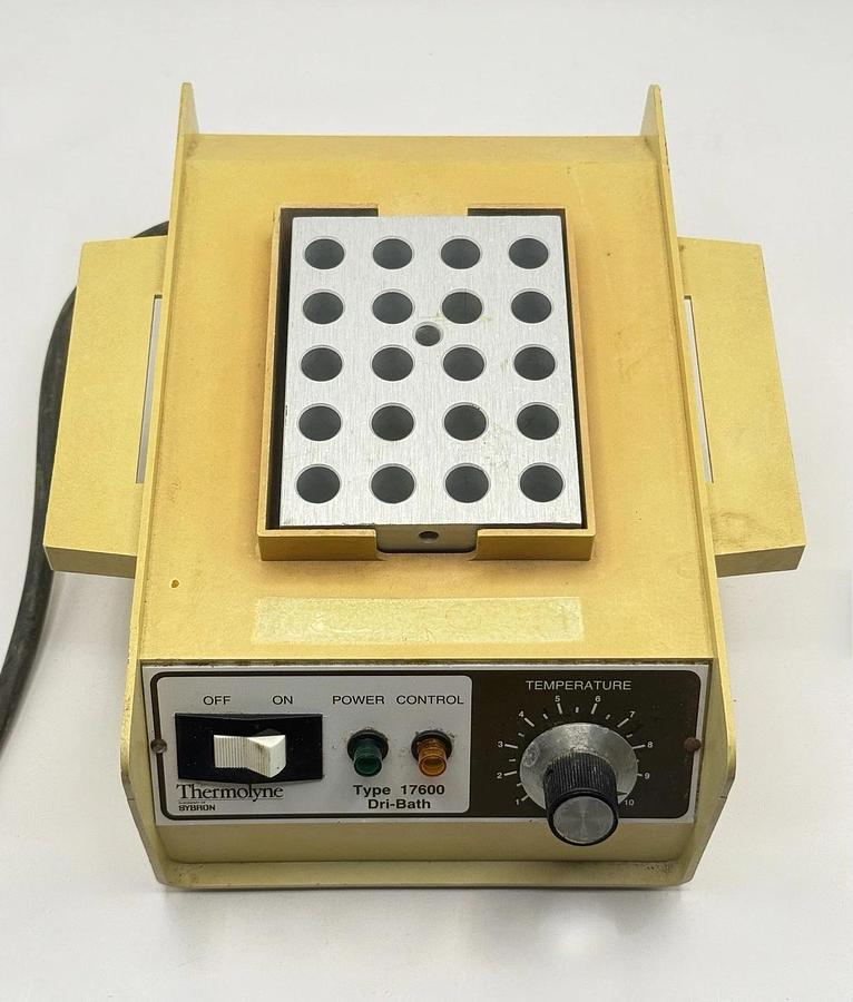 Used Barnstead Sybron Thermolyne 17600 Dri-Bath DB17615 with Heat Block 20 Position