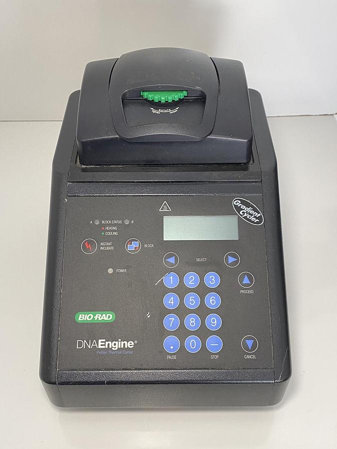 Used MJ Research Bio-Rad PTC-200 Thermal Cycler 96-Well Gradient DNA Engine Block