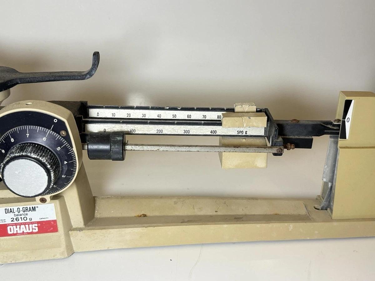 Used Ohaus Vintage Dial-O-Gram Triple Beam Balance Scale (2610g capacity)