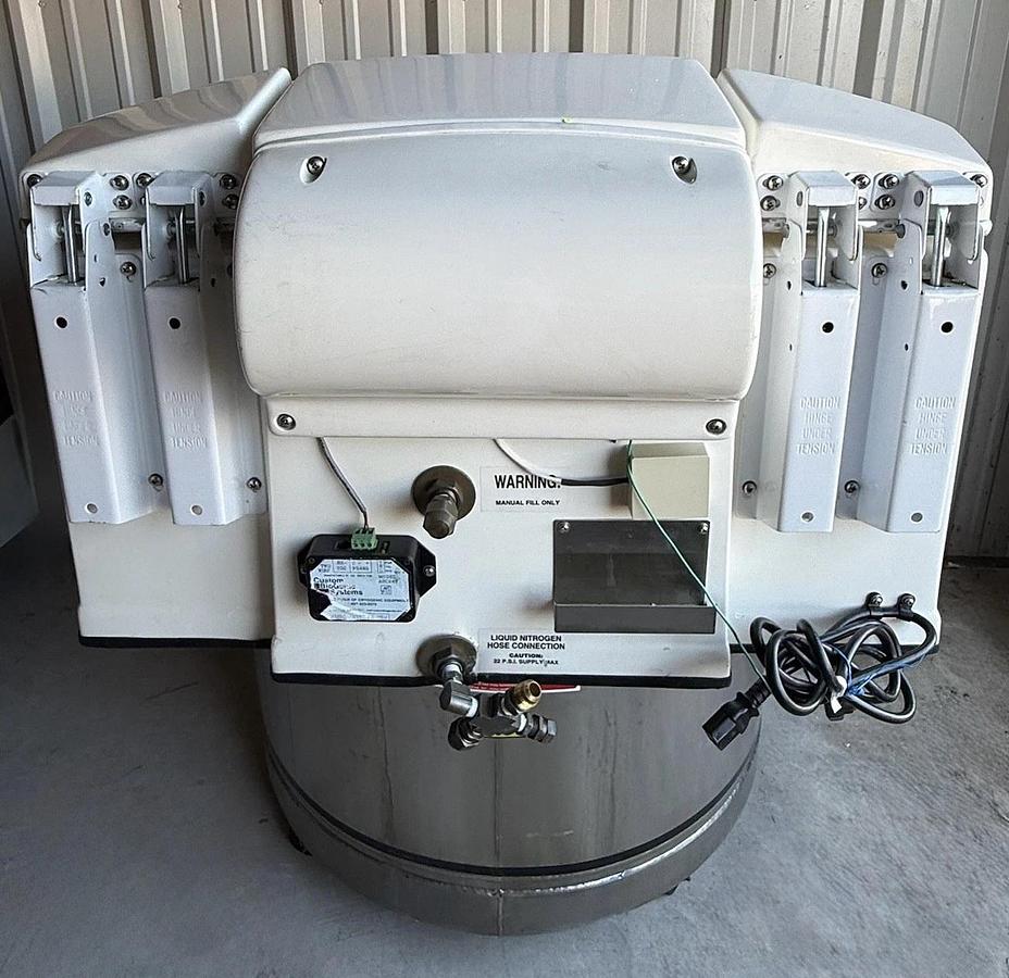 Used CBS Custom BioGenic Systems Isothermal V3000-AB Cryogenic Freezer Storage Tank