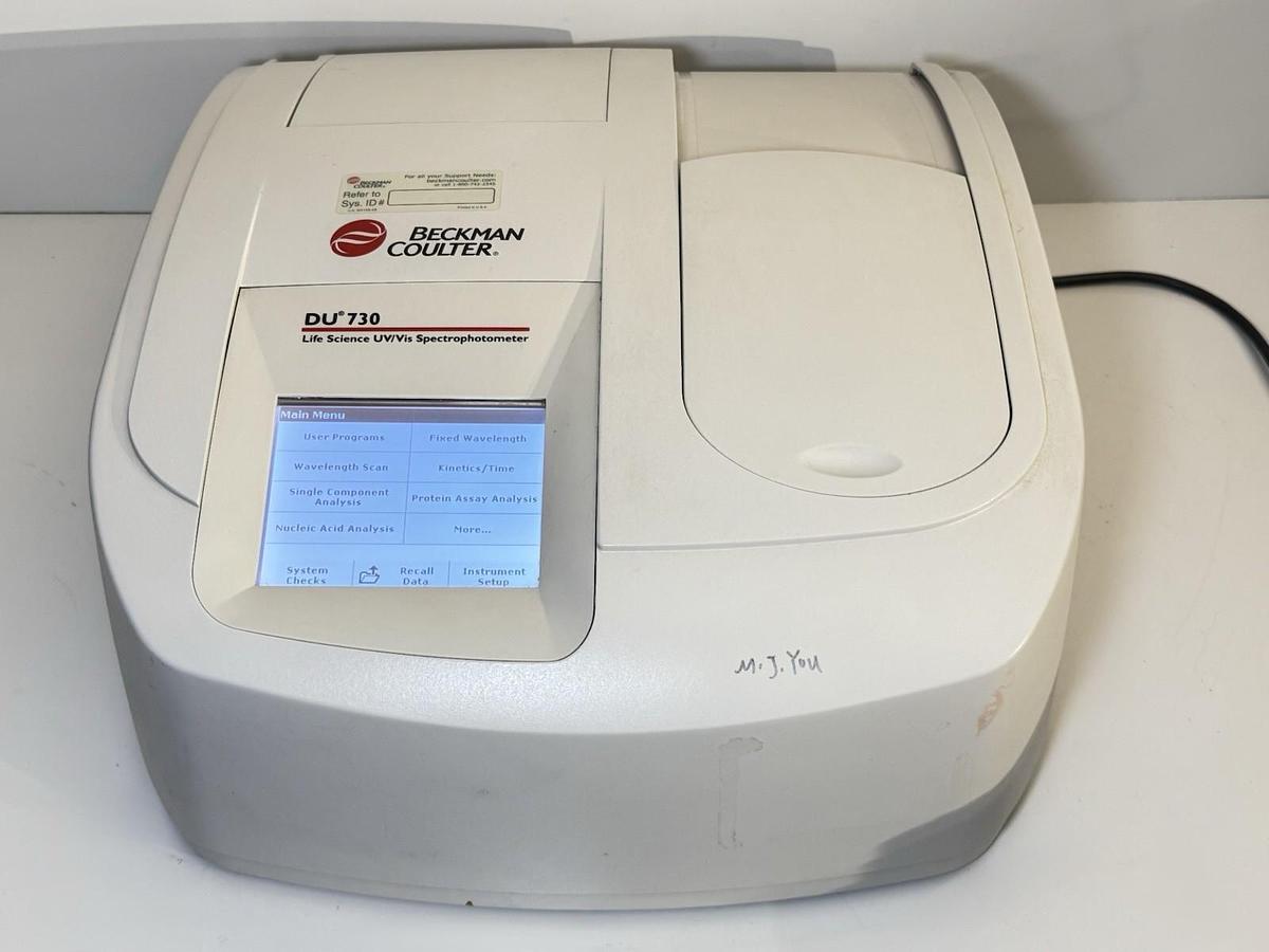 Used Beckman Coulter DU 730 Life Science UV/Vis Spectrophotometer PN A23616