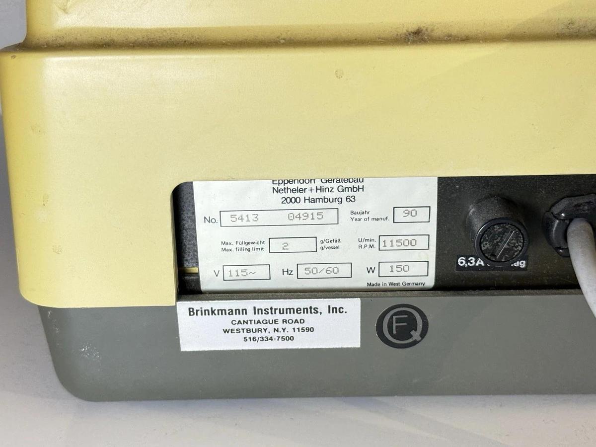 Used Eppendorf 5413 Benchtop Compact Laboratory Centrifuge