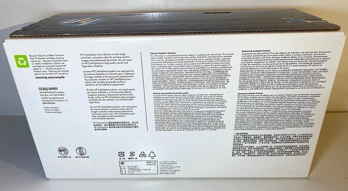 Used NEW Genuine HP LaserJet Toner Cartridge 648A (CE262A) Amarillo / Yellow