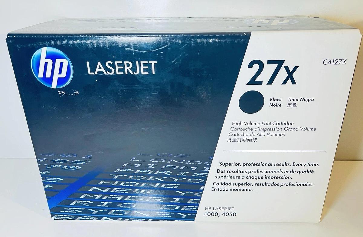 Used NEW Genuine HP LaserJet Toner High Volume Print Cartridge 27X (C4127X) Black