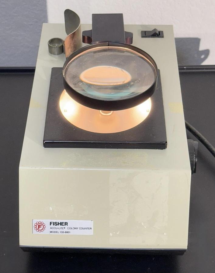 Used Fisher Scientific ACCU-LITE Illuminated Magnifying Colony Counter 133-8001