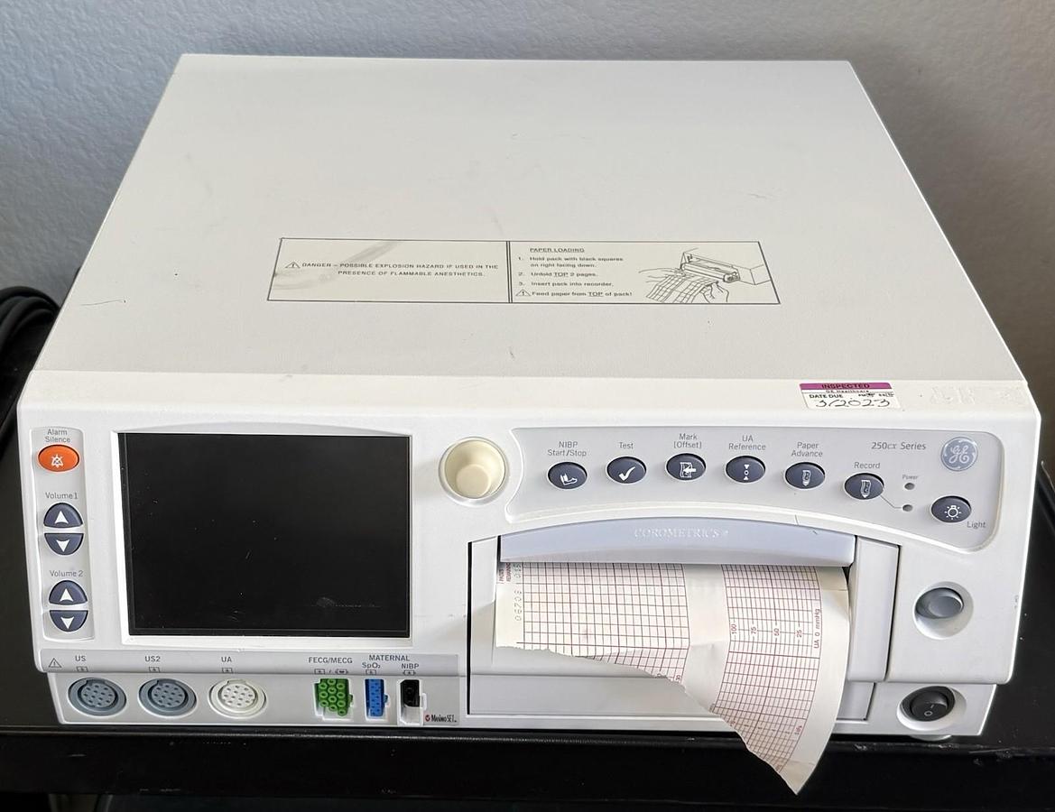 Used GE Healthcare Corometrics 250cx Series Model 259CX Monitor