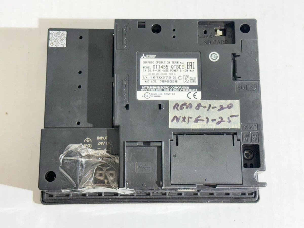 Used Mitsubishi Electric GT1455-QTBDE GT1455QTBDE Graphic Operation Terminal Screen