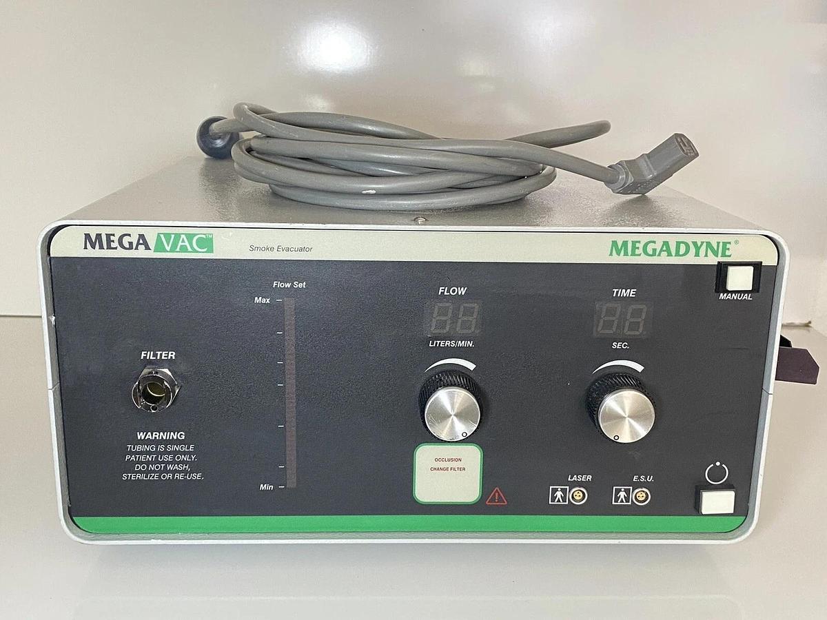 Used MegaDyne Mega Vac Smoke Evacuator 360 With Charcoal Filter Ref: 2100