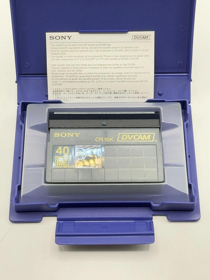 Used (8) Sony DVCAM Digital Video Cassette Advanced Metal Evaporated Tapes PDVM-40ME