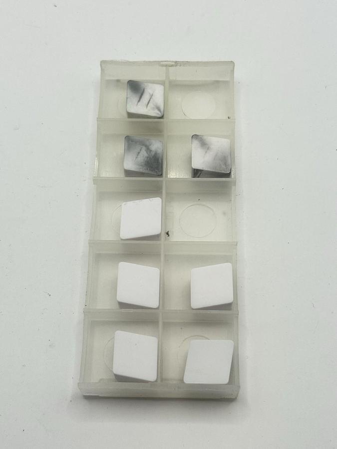 Used NTK Turning Inserts white Ceramic HC1CNGN453-ENC