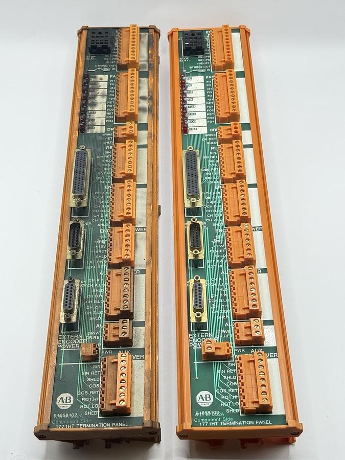 Used lot 2 - Allen Bradley 1771HT Termination Panel 91658102 Relay Board Connectors