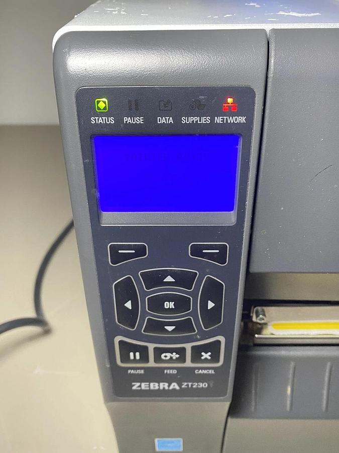 Used Zebra ZT230 Direct Thermal Monochrome Label Printer 783555034965