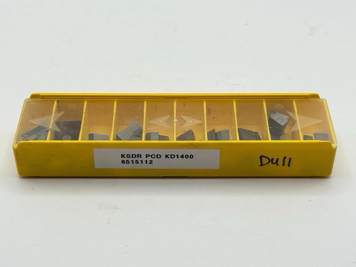 Used New 20pcs KENNAMETAL USA KSDR PCD KD1400 Milling Insert 6515112