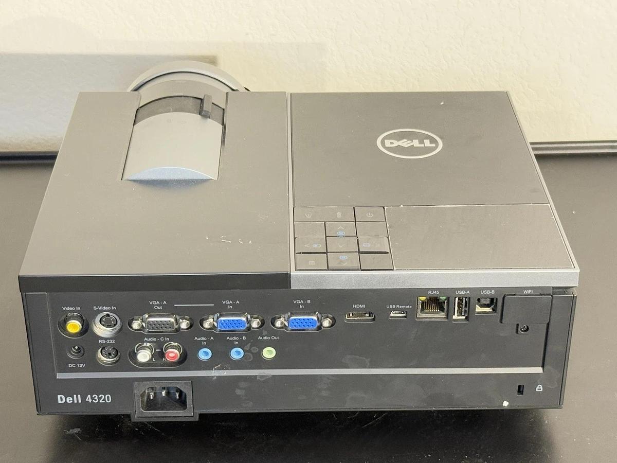 Used Dell 4320 DLP Projector – 4300 Lumens WXGA HDMI Network Ready